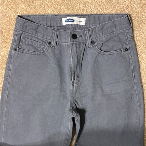 Old Navy Boy’s Charcoal Straight Jeans Size 16 - Picture 3 of 7